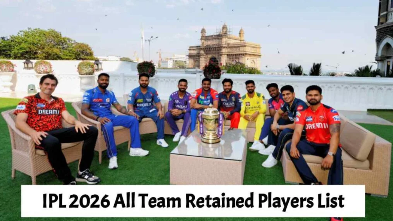 IPL Retention 2026 List All Team with Price: Complete Retained Players List & Salary Details