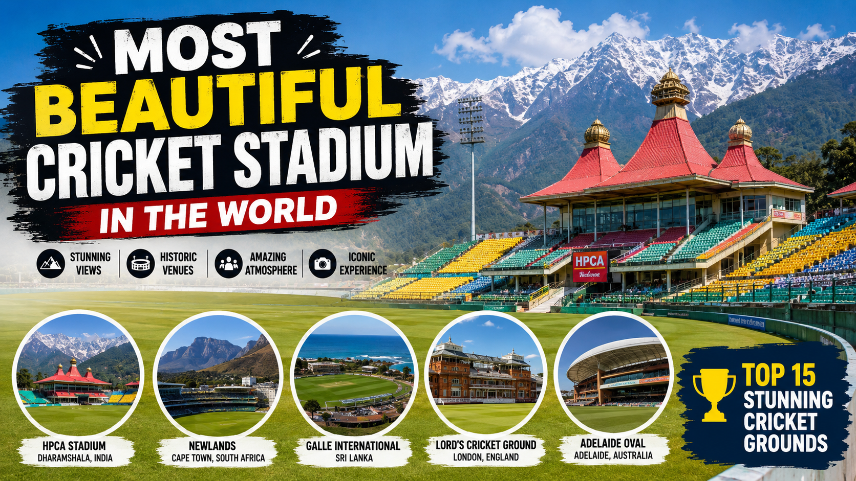 Most Beautiful Cricket Stadium in the World: Top 15 Stunning Cricket Grounds Ranked (2026)