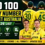 1 to 100 Jersey Number in Cricket Australia