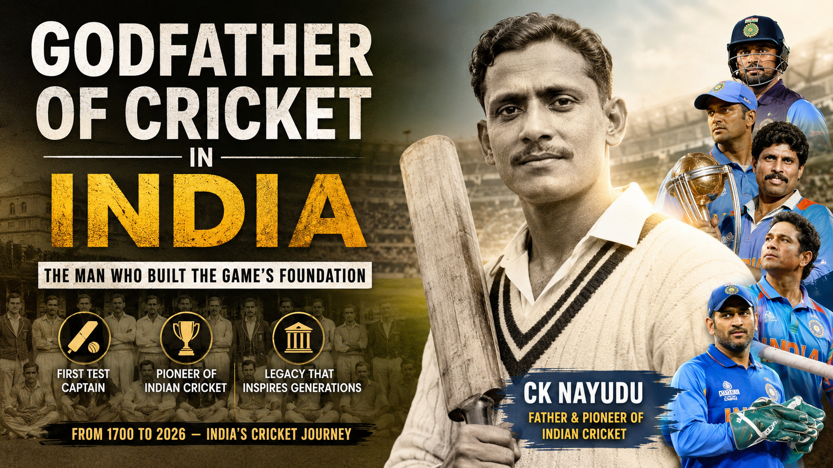 Godfather of Cricket in India (1700-2026): The Man Who Built the Strong Game’s Foundation